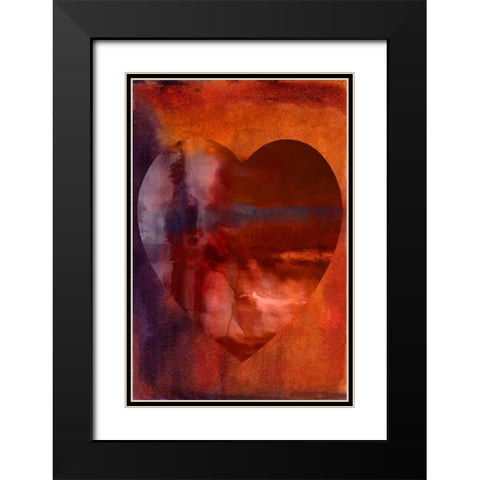Heartfelt IV Black Modern Wood Framed Art Print with Double Matting by Oppenheimer, Michelle