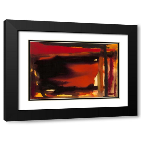 Restless Black Modern Wood Framed Art Print with Double Matting by Oppenheimer, Michelle