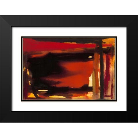 Restless Black Modern Wood Framed Art Print with Double Matting by Oppenheimer, Michelle