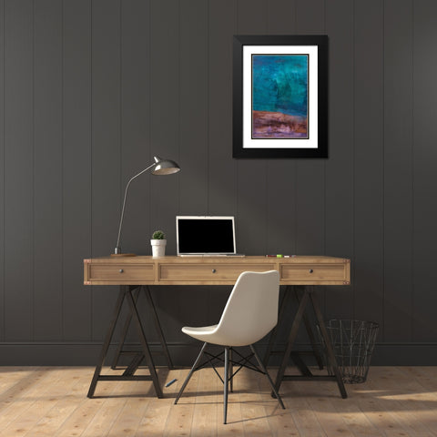 With Intent Black Modern Wood Framed Art Print with Double Matting by Oppenheimer, Michelle