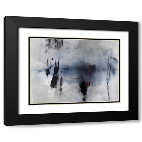 Echelon I Black Modern Wood Framed Art Print with Double Matting by Oppenheimer, Michelle