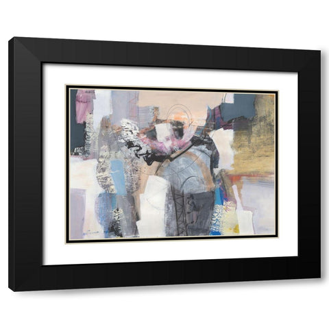 Ã¨ ok Black Modern Wood Framed Art Print with Double Matting by Piovan, Maurizio