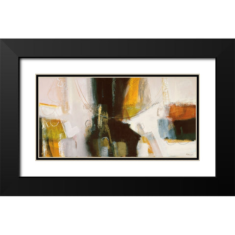 Espressioni Black Modern Wood Framed Art Print with Double Matting by Piovan, Maurizio