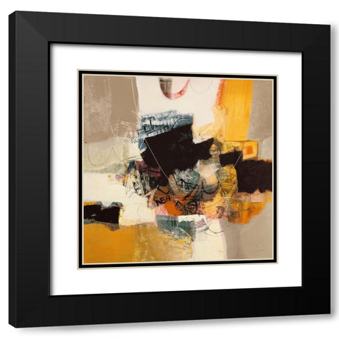Un ricordo Black Modern Wood Framed Art Print with Double Matting by Piovan, Maurizio