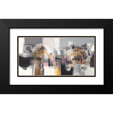 Un passo dopo laltro Black Modern Wood Framed Art Print with Double Matting by Piovan, Maurizio