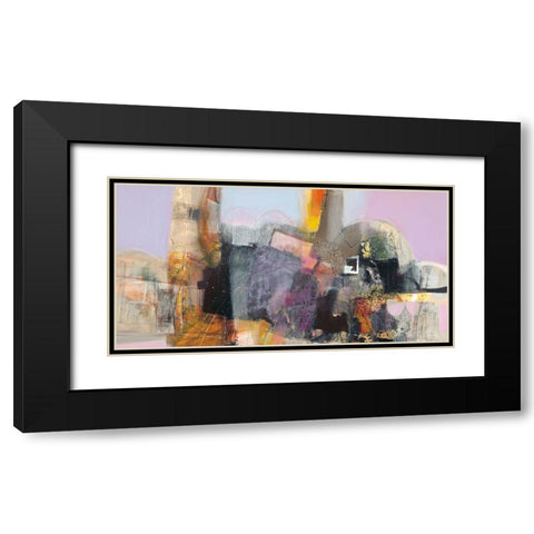 Trasparenze Black Modern Wood Framed Art Print with Double Matting by Piovan, Maurizio