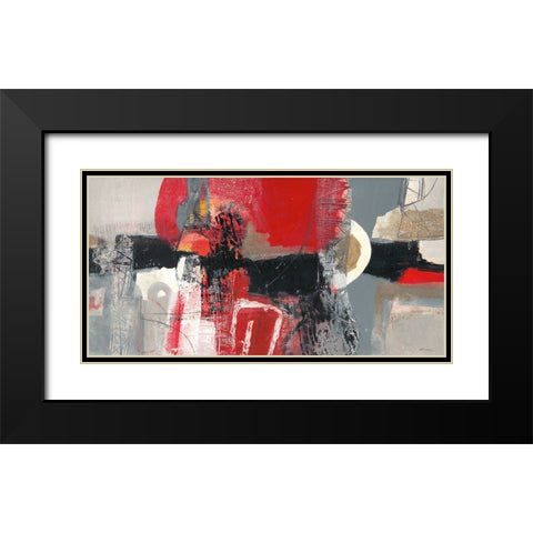 Passione Black Modern Wood Framed Art Print with Double Matting by Piovan, Maurizio