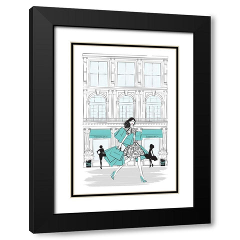 Shop New York Black Modern Wood Framed Art Print with Double Matting by Pavlova, Martina
