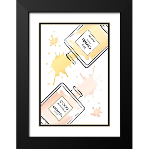 Perfumes I Black Modern Wood Framed Art Print with Double Matting by Pavlova, Martina