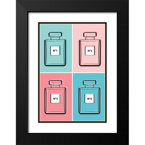 Perfumes II Black Modern Wood Framed Art Print with Double Matting by Pavlova, Martina