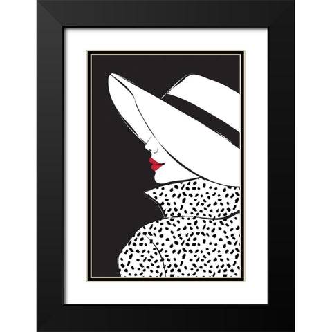 Blair II Black Modern Wood Framed Art Print with Double Matting by Pavlova, Martina