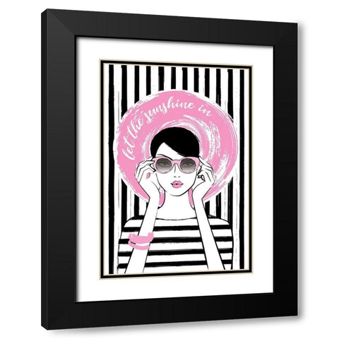 Sunshine Girl II Black Modern Wood Framed Art Print with Double Matting by Pavlova, Martina