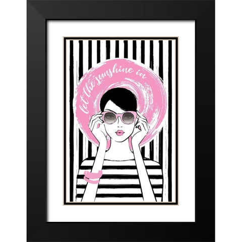 Sunshine Girl II Black Modern Wood Framed Art Print with Double Matting by Pavlova, Martina