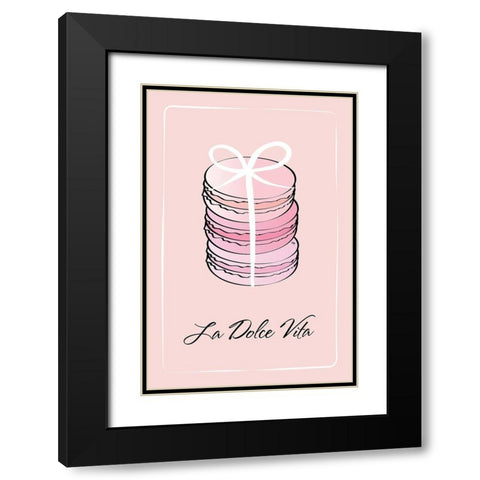 La Dolce Vita Black Modern Wood Framed Art Print with Double Matting by Pavlova, Martina