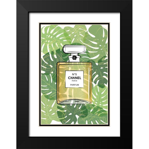 Tropical Black Modern Wood Framed Art Print with Double Matting by Pavlova, Martina