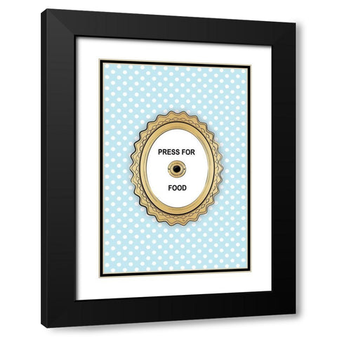 Press 4 Food Black Modern Wood Framed Art Print with Double Matting by Pavlova, Martina