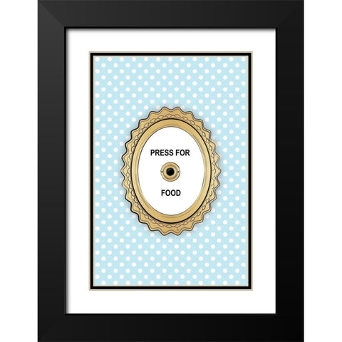 Press 4 Food Black Modern Wood Framed Art Print with Double Matting by Pavlova, Martina