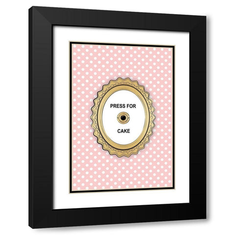 Press 4 Cake Black Modern Wood Framed Art Print with Double Matting by Pavlova, Martina