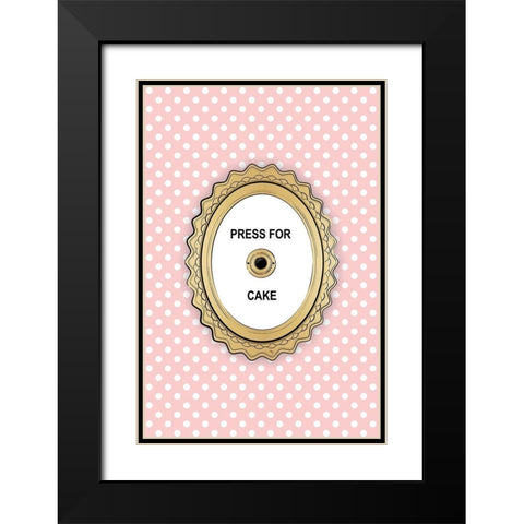 Press 4 Cake Black Modern Wood Framed Art Print with Double Matting by Pavlova, Martina