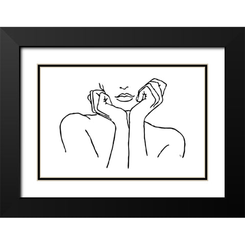 Thankful Black Modern Wood Framed Art Print with Double Matting by Pavlova, Martina