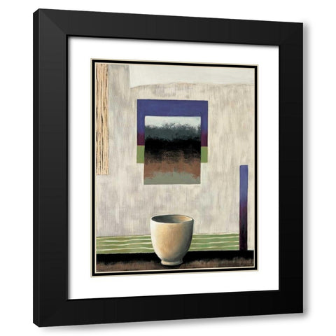 Tranquil I Black Modern Wood Framed Art Print with Double Matting by Richardson, Melissa