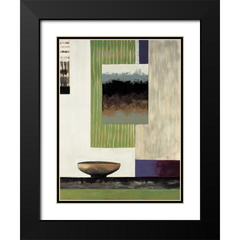 Tranquil II Black Modern Wood Framed Art Print with Double Matting by Richardson, Melissa