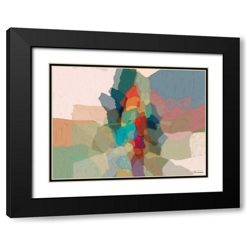 Cascade III Black Modern Wood Framed Art Print with Double Matting by Tienhaara, Michael