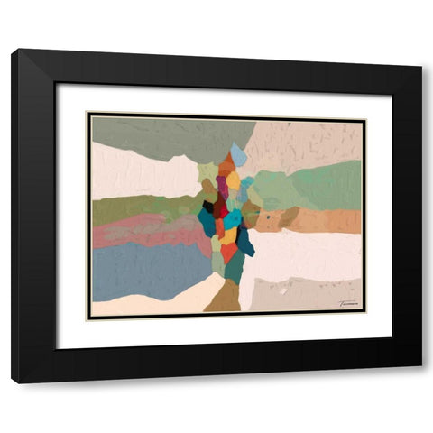 Cascade IV Black Modern Wood Framed Art Print with Double Matting by Tienhaara, Michael