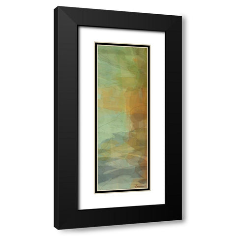 Passages Tryptic Left Black Modern Wood Framed Art Print with Double Matting by Tienhaara, Michael