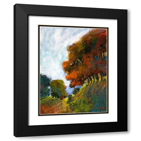 Falls Romance IV Black Modern Wood Framed Art Print with Double Matting by Tienhaara, Michael