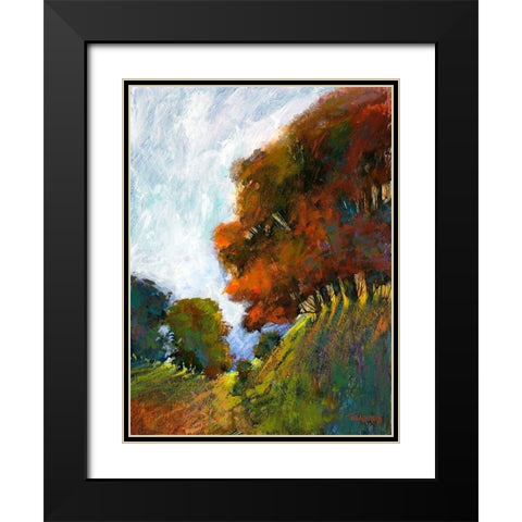 Falls Romance IV Black Modern Wood Framed Art Print with Double Matting by Tienhaara, Michael