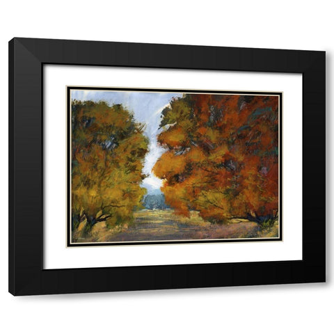 Melodies II Black Modern Wood Framed Art Print with Double Matting by Tienhaara, Michael