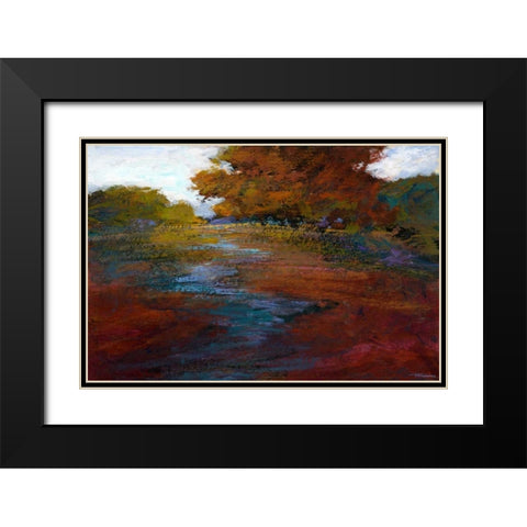 Serene Journey III Black Modern Wood Framed Art Print with Double Matting by Tienhaara, Michael