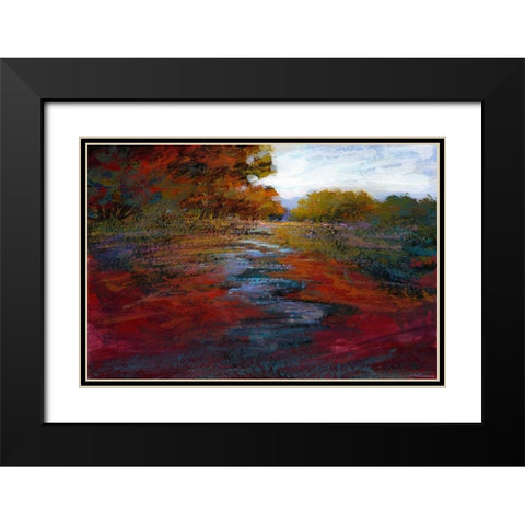 Serene Journey IV Black Modern Wood Framed Art Print with Double Matting by Tienhaara, Michael