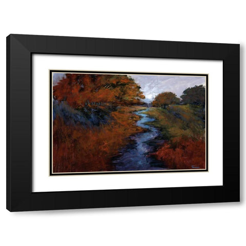 Spring Stream I Black Modern Wood Framed Art Print with Double Matting by Tienhaara, Michael