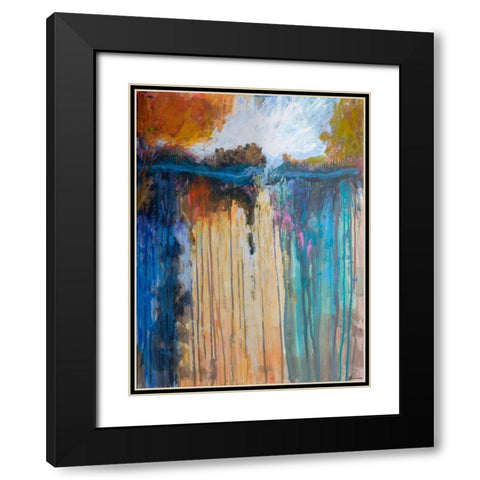 Cascading Memories I Black Modern Wood Framed Art Print with Double Matting by Tienhaara, Michael