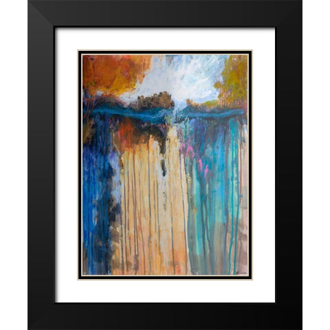 Cascading Memories I Black Modern Wood Framed Art Print with Double Matting by Tienhaara, Michael