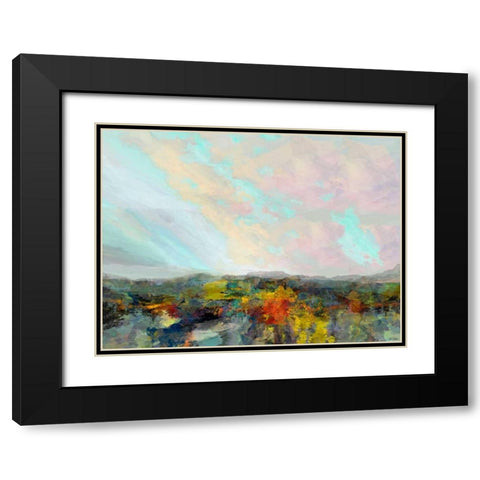 Formations Big Sky II Black Modern Wood Framed Art Print with Double Matting by Tienhaara, Michael