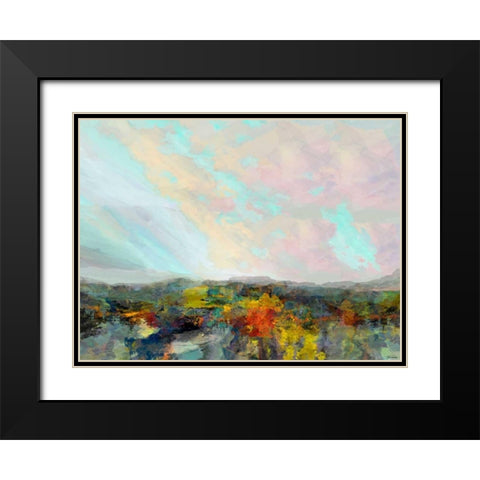 Formations Big Sky II Black Modern Wood Framed Art Print with Double Matting by Tienhaara, Michael