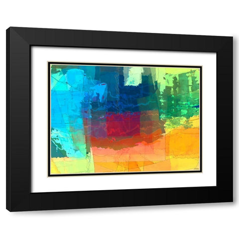 Pulsations I Black Modern Wood Framed Art Print with Double Matting by Tienhaara, Michael