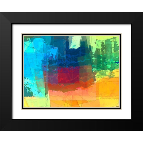Pulsations I Black Modern Wood Framed Art Print with Double Matting by Tienhaara, Michael