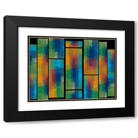 Sequential III Black Modern Wood Framed Art Print with Double Matting by Tienhaara, Michael