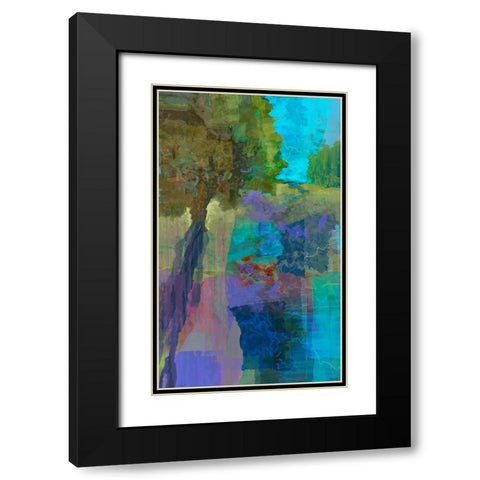 Autumn song IV Black Modern Wood Framed Art Print with Double Matting by Tienhaara, Michael