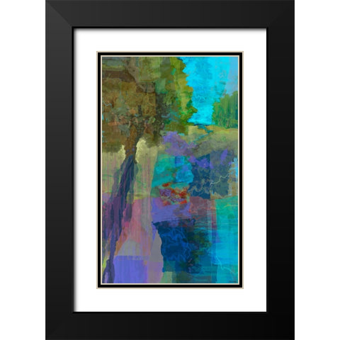 Autumn song IV Black Modern Wood Framed Art Print with Double Matting by Tienhaara, Michael