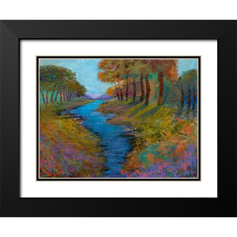 Dreamscape II Black Modern Wood Framed Art Print with Double Matting by Tienhaara, Michael