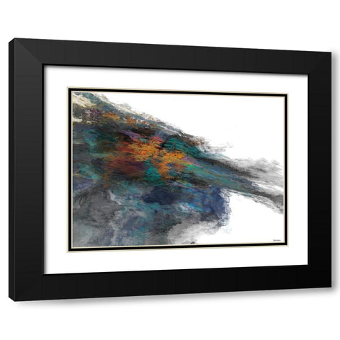 Interlude I Black Modern Wood Framed Art Print with Double Matting by Tienhaara, Michael