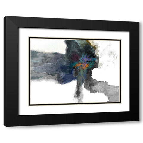 Interlude II Black Modern Wood Framed Art Print with Double Matting by Tienhaara, Michael