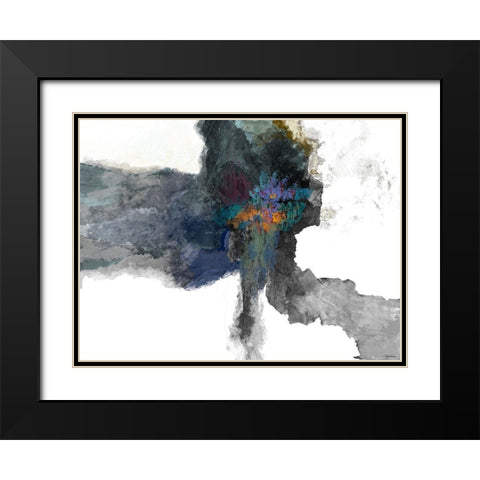 Interlude II Black Modern Wood Framed Art Print with Double Matting by Tienhaara, Michael