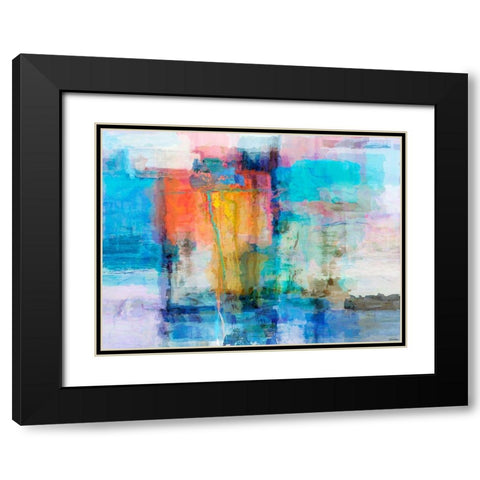 Eclipse I Black Modern Wood Framed Art Print with Double Matting by Tienhaara, Michael