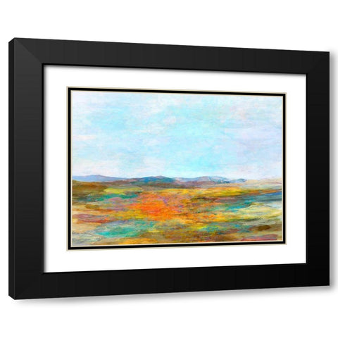 Visions I Black Modern Wood Framed Art Print with Double Matting by Tienhaara, Michael